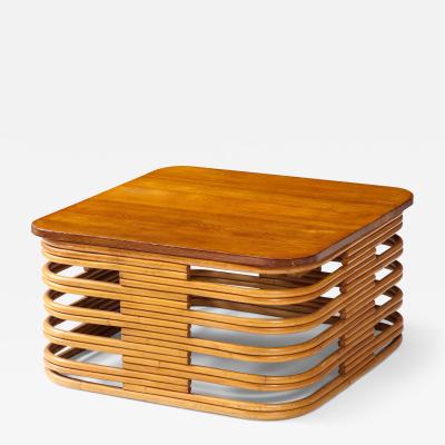 Bamboo and Teak Coffee Table