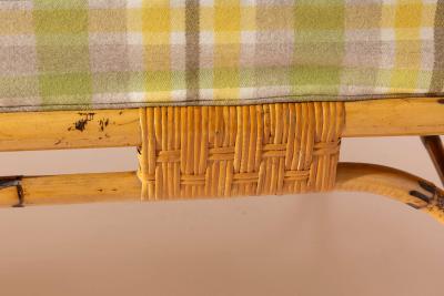 Bamboo and rattan daybed Italy 1960s