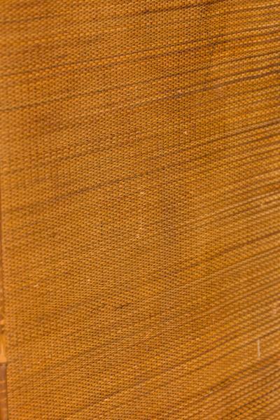 Bamboo and woven rattan veneer 3 drawer chest of drawers