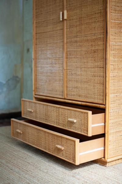 Bamboo wardrobe by Southern Nurseries 1970s