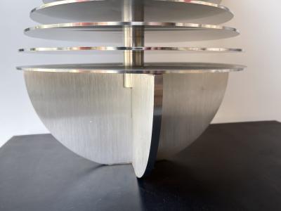 Banci Pair of Metal Saturn Lamps by Banci Italy 1970s