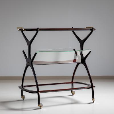 Bar Cart and Magazine Stand by Cesare Lacca Italy 1960s
