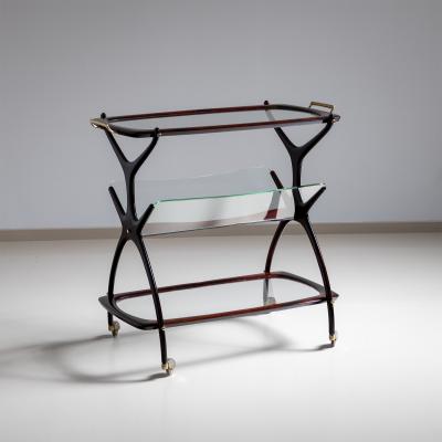 Bar Cart and Magazine Stand by Cesare Lacca Italy 1960s