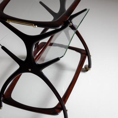 Bar Cart and Magazine Stand by Cesare Lacca Italy 1960s