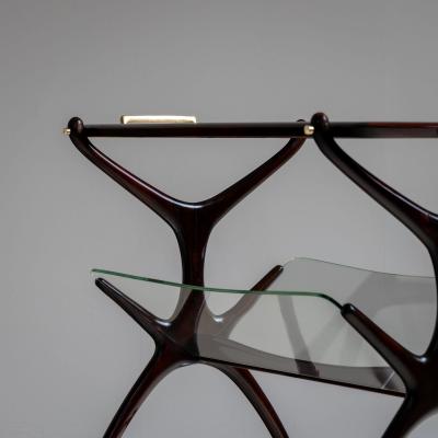 Bar Cart and Magazine Stand by Cesare Lacca Italy 1960s