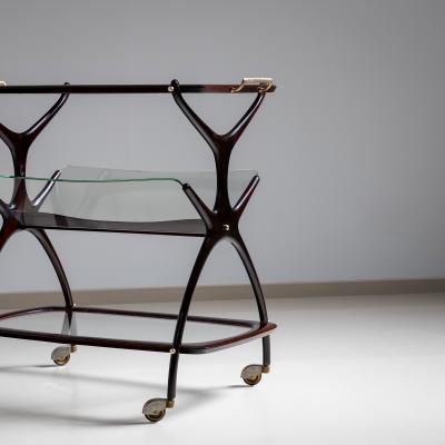 Bar Cart and Magazine Stand by Cesare Lacca Italy 1960s