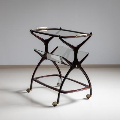Bar Cart and Magazine Stand by Cesare Lacca Italy 1960s