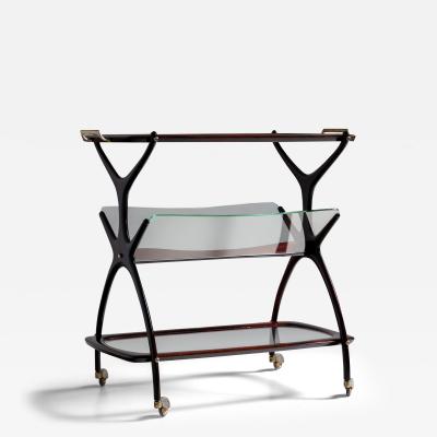 Bar Cart and Magazine Stand by Cesare Lacca Italy 1960s