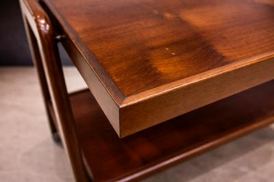 Bar Cart in Imbuia wood Metal Ming Moveis 1950s