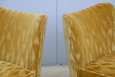 Barbara Barry Barbara Barry For Baker Slipper Chairs In Mohair Upholstery