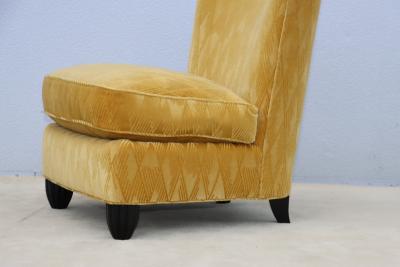 Barbara Barry Barbara Barry For Baker Slipper Chairs In Mohair Upholstery