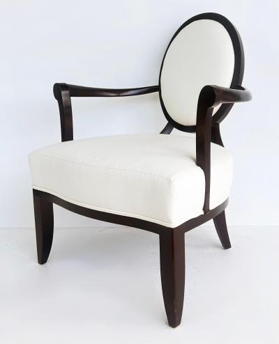 Barbara Barry Barbara Barry for Baker Furniture Oval X Back Club Chair