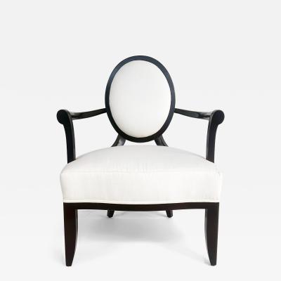 Barbara Barry Barbara Barry for Baker Furniture Oval X Back Club Chair