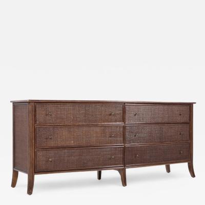 Barbara Barry Barbara Barry for McGuire Rattan Lowboy Dresser
