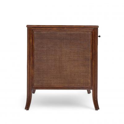 Barbara Barry Barbara Barry for McGuire Rattan Nightstands Pair