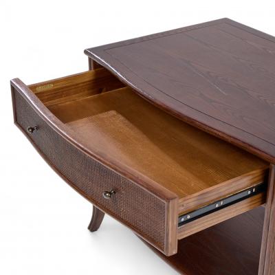 Barbara Barry Barbara Barry for McGuire Rattan Nightstands Pair