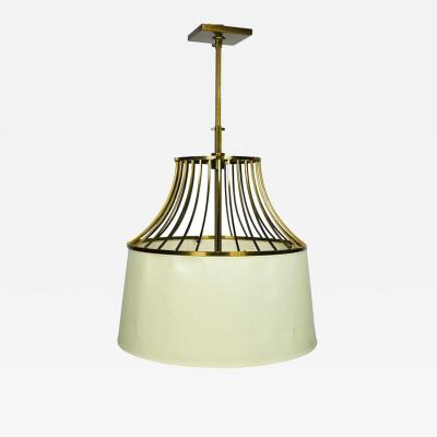 Barbara Barry Bronze Linen Chandelier by Barbara Barry for Baker Made in Italy