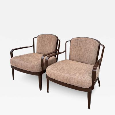 Barbara Barry Pair of Barbara Barry for McGuire Furniture Indoor Outdoor Lounge Chairs