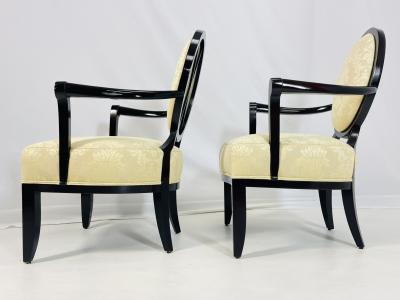 Barbara Barry Pair of X Armchairs by Barbara Barry for Baker Furniture USA 21st Century