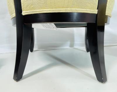 Barbara Barry Pair of X Armchairs by Barbara Barry for Baker Furniture USA 21st Century