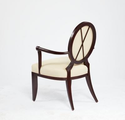 Barbara Barry Set of 8 Oval X Dining Chairs by Barbara Barry for Baker