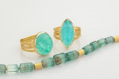 Barbara Heinrich Certified Paraiba Tourmaline Gold Ring Barbara Heinrich 2025
