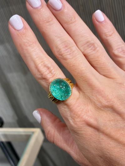 Barbara Heinrich Certified Paraiba Tourmaline Gold Ring Barbara Heinrich 2025