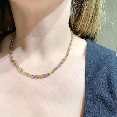 Barbara Heinrich Multicolored Sapphire Briolette Yellow Gold Necklace Barbara Heinrich 2024