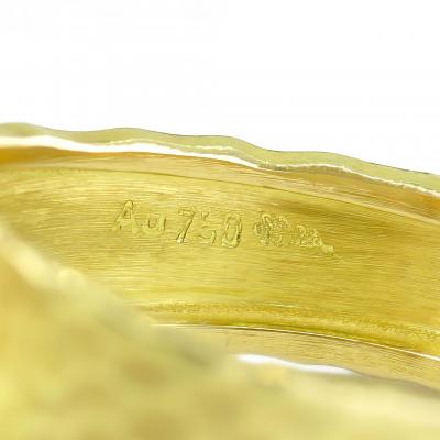 Barbara Heinrich White Diamond Yellow Gold Carved Glacier Ring Barbara Heinrich 2025