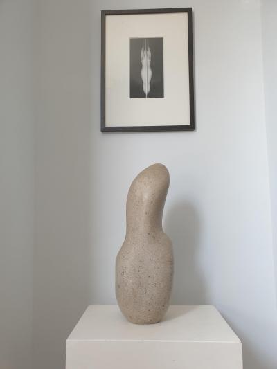 Barbara Hepworth Vintage abstract stone sculpture
