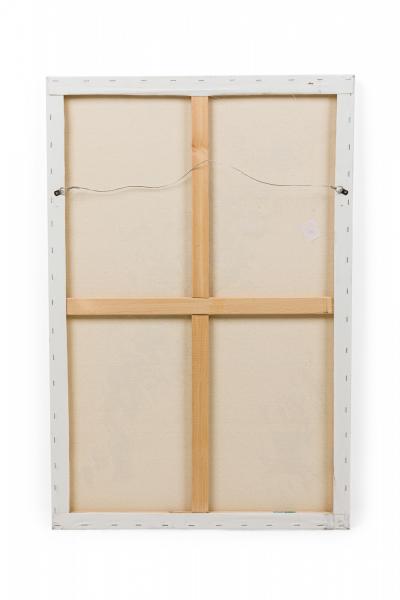 Barbara Kiskovski Abstract Mixed Media White Textural Painting on Canvas