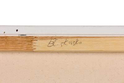 Barbara Kiskovski Triptych of White Textural Paintings on Canvas