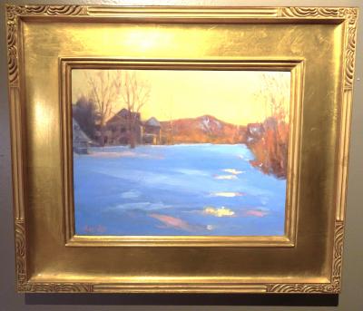Barbara Lussier Ausbon Sargent View New Hampshire Scene in Oil on Canvas by Barbara Lussier