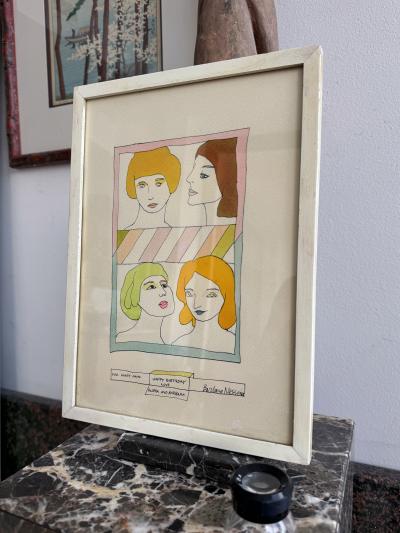 Barbara Nessim Happy Birthday Drawing Love Barbara Nessim and Gloria Steinem