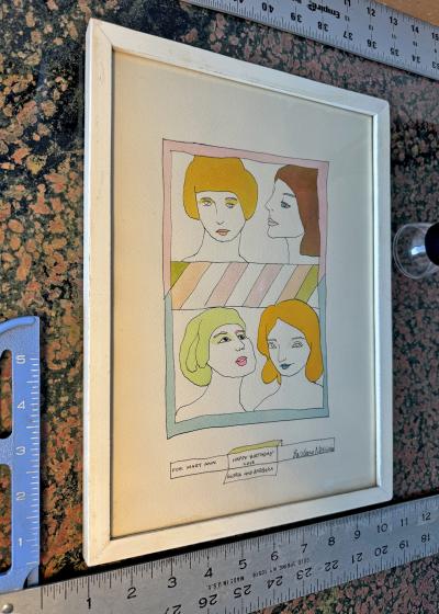 Barbara Nessim Happy Birthday Drawing Love Barbara Nessim and Gloria Steinem