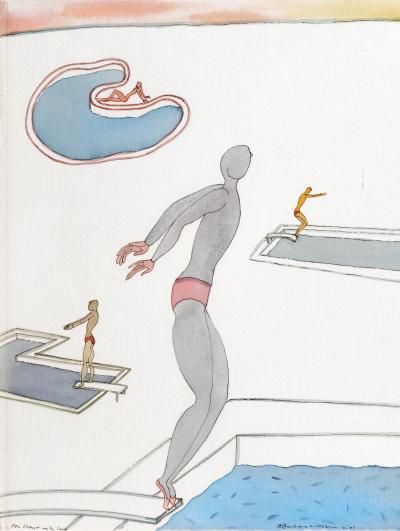 Barbara Nessim Swimmers and Divers