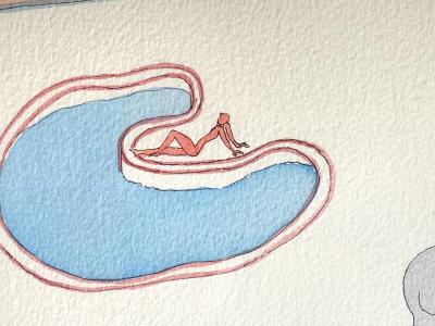 Barbara Nessim Swimmers and Divers