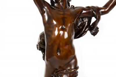 Barbedienne French Bronze Sculpture Sorrow of Orpheus by Raoul Verlet