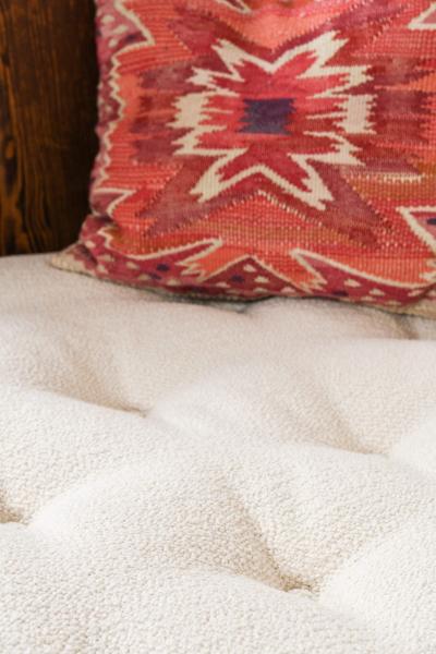 Barbro Nilsson Pillow Nejlikan R d in Wool by Barbro Nilsson 1950