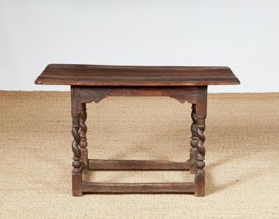 Barley Twist Silver Oak Center Table