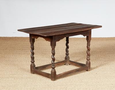 Barley Twist Silver Oak Center Table