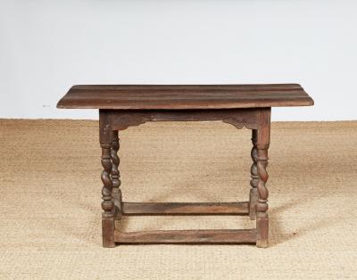 Barley Twist Silver Oak Center Table