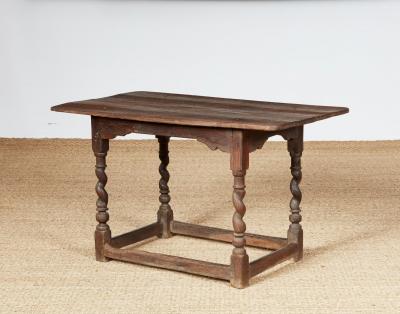 Barley Twist Silver Oak Center Table