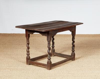 Barley Twist Silver Oak Center Table