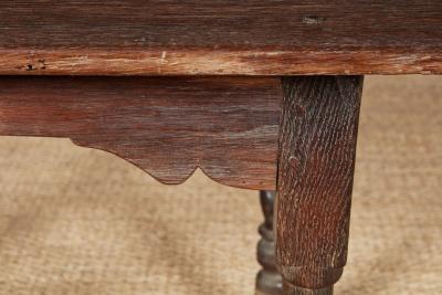 Barley Twist Silver Oak Center Table