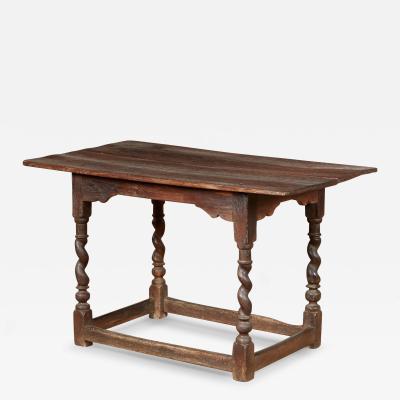 Barley Twist Silver Oak Center Table