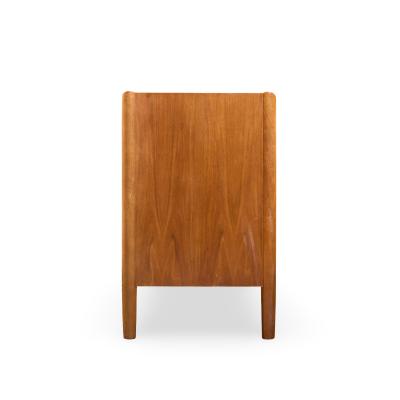 Barney Flagg Barney Flagg for Drexel Parallel Mid Century Walnut and Cane Credenza and Hutch