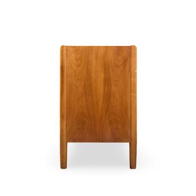 Barney Flagg Barney Flagg for Drexel Parallel Mid Century Walnut and Cane Credenza and Hutch