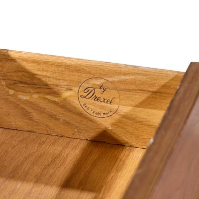 Barney Flagg Barney Flagg for Drexel Parallel Mid Century Walnut and Cane Credenza and Hutch