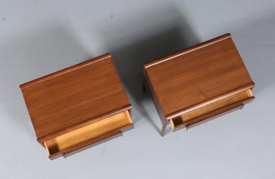 Barney Flagg Mid Century Modern Parallel Night Stands by Barney Flagg for Drexel